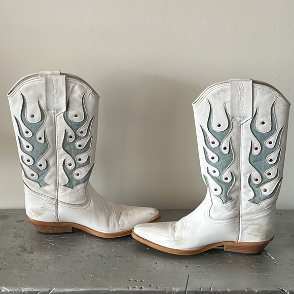 Vintage Cowboy Boots-1980’s flame - Picture 4 of 13